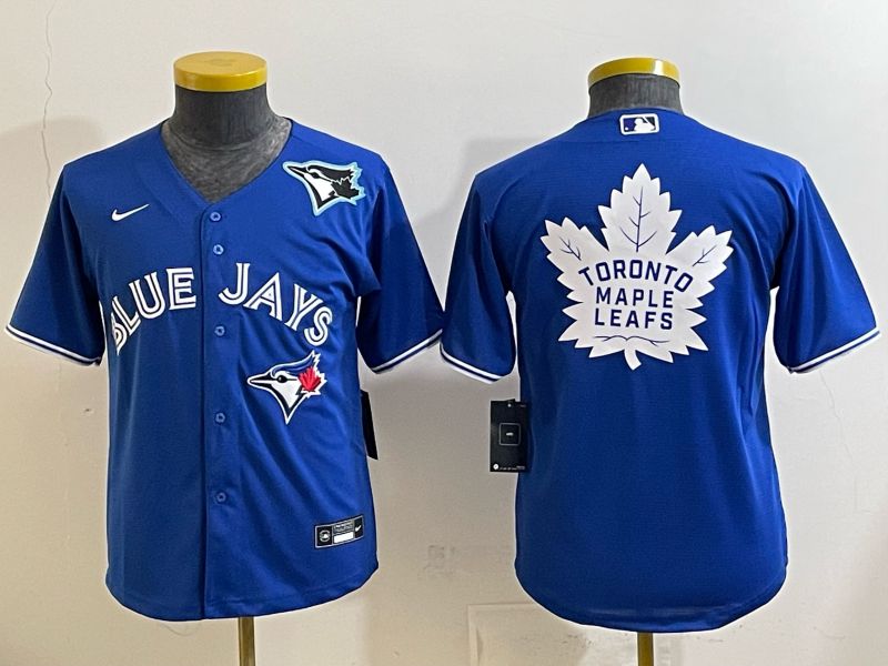 Youth 2025 Nike Toronto Blue Jays Blank blue Game MLB Jersey 09